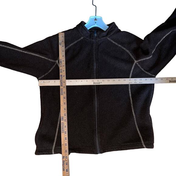 Kuhl Alpaca Fleece Brown Outdoor Hiking Trail Warm Zip Hoodie Brown Large - Picture 11 of 11